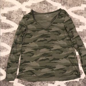Camo long sleeve tee shirt